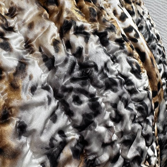 Ruby Rd Crinkle Jacket Womens Plus 2X Animal Print Cheetah Print Zip Up - Picture 8 of 11